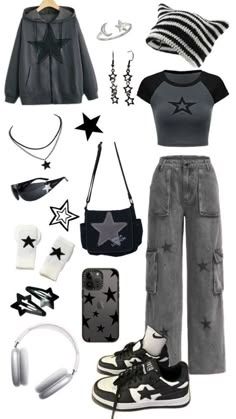 Jeans Outfit Women, Emo Outfits, Swaggy Outfits, Soft Grunge, Really Cute Outfits, Clothes And Accessories, Edgy Outfits, Casual Style Outfits, Teen Fashion Outfits