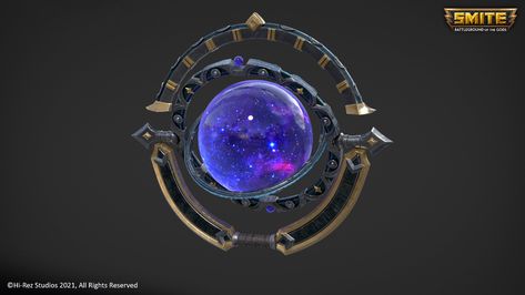 ArtStation - SMITE: Atlas Cinematic, Glow Production Armillary Sphere, Sea Of Stars, Cinematic Trailer, Magic Stones, New Technology Gadgets, Fantasy Props, Magic Design, 5 Elements, Game Props