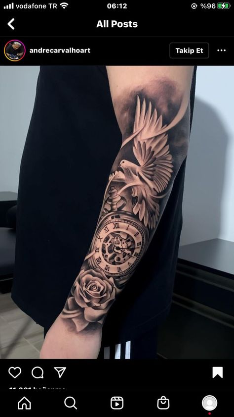 Forearm Tattoo Men Sleeve Family, Dove Sleeve Tattoo For Men, Family Tattoo Ideas For Men Arm, Tato Minimal Hand, Upper Arm Sleeve Tattoos For Guys, Men’s Sleeve Tattoo, Tato Kecil Simple, Best Sleeve Tattoos For Women Beautiful, Tattoo Ideas For Men 2023