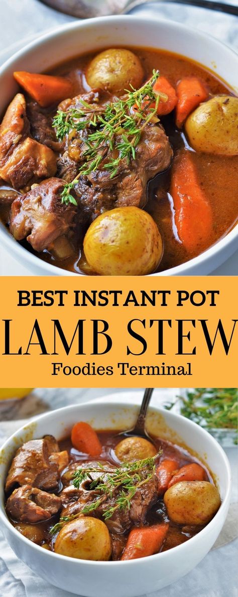 Lamb Stew Instant Pot, Easy Lamb Stew, Pressure Cooker Stew, Instapot Recipes Chicken, Instant Pot Stew, Recipes Instapot, Budget Dinner Recipes, Lamb Stew Recipes, Easy Pressure Cooker Recipes