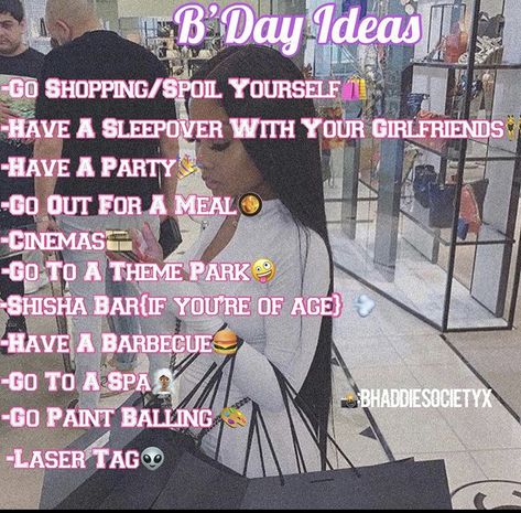 Birthday Plan Ideas, Birthday Captions For Myself, Birthday Party Planning Checklist, Fun Sleepover Games, Sweet Sixteen Birthday Party Ideas, 17th Birthday Ideas, Birthday Freebies, Cute Birthday Ideas, Birthday Gifts For Boyfriend Diy