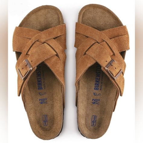 Nwt Birkenstock Lugano Soft Footbed Mink Suede Leather Women's Sandals Size 5.5 Sandals Are New With Tag/Never Worn Welcome To My Twisted Chop Shop All Orders Will Ship Out The Same Day As Long As Placed By 2pm Est Bundling Your Order Is A Great Way To Shop Sustainable. All Sales Are Final. Returns Are Only Accepted If Wrong Item Is Received. Please Feel Free To Reach Out If You Have Any Questions. Stay Twisted And Happy Poshing! New Balance Shoes For Women, Birkenstock Styles, Shoes Birkenstock, Birkenstock Brown, Birkenstock Women, Closet Inspiration, Birkenstock Sandals, Leather Sandals Women, Shoe Closet