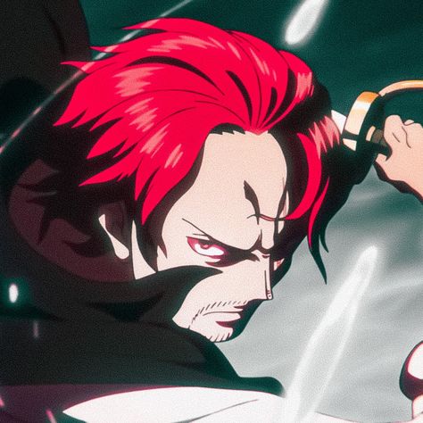 Shanks Icon, Shanks Pfp, Shanks Manga Color, Shanks Colored Manga Icon, Red Haired Shanks, One Piece Red Hair Shanks, Shanks Film Red Icon, Red Hair Shanks, Dragon Ball Artwork