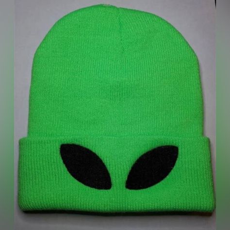 Alien Ufo Adult Beanie - One Size Alien Bucket Hat, Alien Beanie, Alien Clothes, Cuddle Duds, Green Tutu, Felt Patch, Green Alien, Costumes Diy, Nightmare Before Christmas Halloween