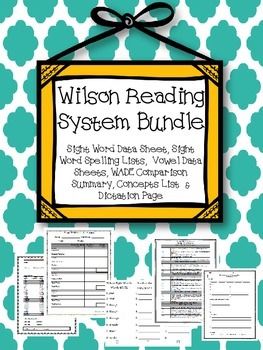 Wilson Reading System Bundle- Data Sheets, Spelling Lists, Wilson Reading Program Lessons, Wilson Just Words, Just Words Wilson Reading, Wilson Reading Program Activities, Wilson Reading Program, Wilson Reading System, Wilson Reading, Phonics Cvc, Reading Assessment