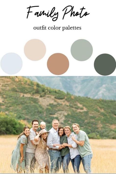 Natural Colors Family Photos, Grey And Pink Family Photo Outfits, Earth Tone Color Palette Photoshoot, Family Of 4 Picture Color Scheme, Green Cream Family Pictures, Natural Color Palette Family Photos, Maternity Photos Color Scheme, Outfit Color Palette Family Photos, Cream Color Photo Shoot