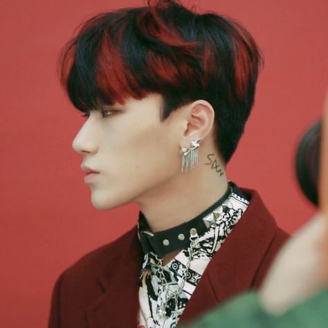 Dyed Hair Men, Korean Haircut, Dyed Red Hair, Men Hair Color, Choi San, Hair Inspo Color, Dream Hair, Hair Dye, New Hair