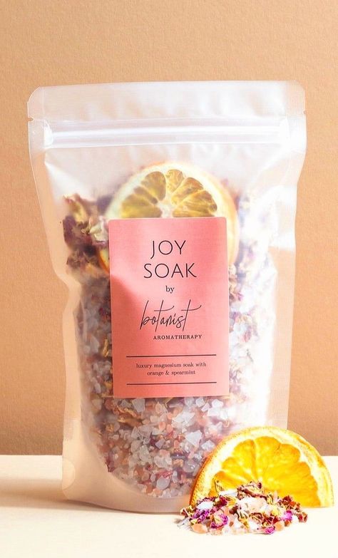 Bath Salts Diy Recipes, Bath Salts Diy, Bath Recipes, Spearmint Essential Oil, Magnesium Chloride, Bath Tea, Dried Rose Petals, Diy Cosmetics, Diy Body