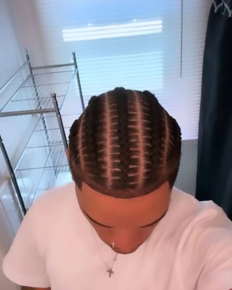 #instagram #hairstyles #cornrows #men 5 Cornrows Braids Men, Freestyle Cornrows Braids Men, Stitch Cornrows Men, Men Cornrows Design, Cornrows Men, Cornrow Styles For Men, Men Cornrows, Box Braids Men, Hairstyles Cornrows