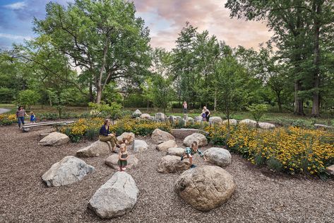 Park Landscape Design, Natural Play Spaces, Korea Landscape, Stone Installation, Rise And Run, Landscaping With Boulders, Public Space Design, Natural Playground, Rock Garden Landscaping