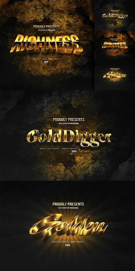 Gold Text Effect Photoshop, Chalkboard Text, Photoshop Text Effects, Photoshop Styles, Photoshop Text, Gold Gradient, Jewelry Logo, Gold Text, Text Effect