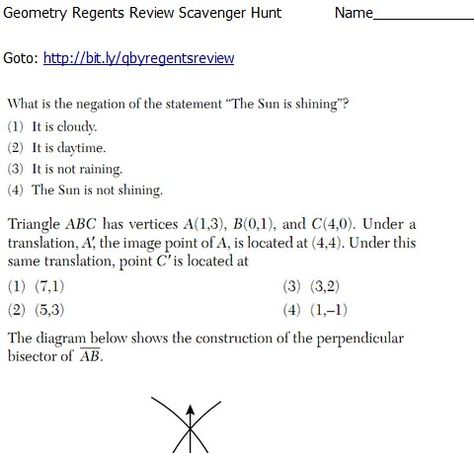 Geometry EOC Virtual Scavenger Hunt Review Virtual Scavenger Hunt, Algebra 1, 13 Days, End Of The Year, Scavenger Hunt, Common Core, School Ideas, Classroom Ideas, Geometry