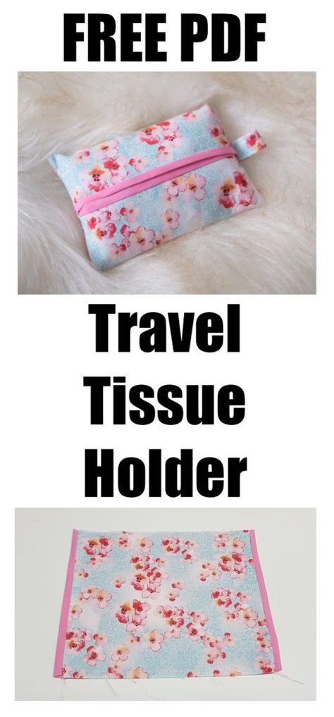 How To Sew A Tissue Pouch, Tissue Holder Sewing Pattern, Tissue Holders To Sew, Quilted Tissue Holder, Diy Travel Tissue Holder, Travel Tissue Holder Free Pattern, Pocket Tissue Holder Diy, Fabric Tissue Holder Free Pattern, Sew Tissue Pouch