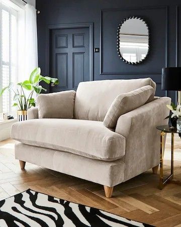 Small Lounge Furniture Layout, Reading Chair Uk, Two Armchairs Living Room, Comfortable Reading Chair, Living Room Chairs Ideas, Big Armchair, Cosy Chair, Warm Transitional, Snuggler Chair