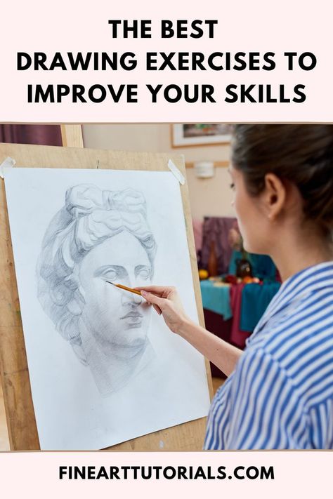 Face Dimensions Drawing, Realism Exercises, Face Drawing Exercises, How To Teach Drawing, Drawing Different Ages, How To Study Art, Sketching Practice Exercises, How To Draw A Portrait, Portrait Drawing Techniques