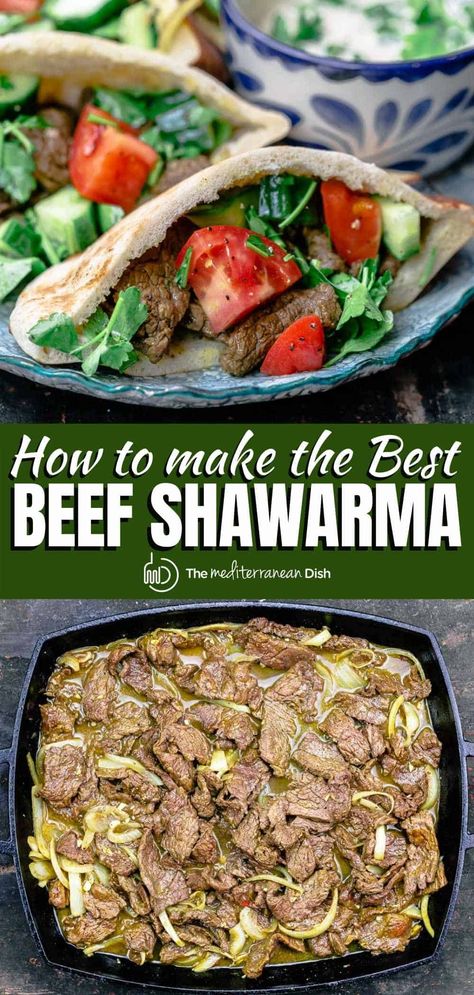 Beef Shawarma Recipe, Schwarma Recipe, How To Make Shawarma, Shawarma At Home, Mediterranean Salads, Chicken Mediterranean, Beef Shawarma, Shawarma Seasoning, Shawarma Spices