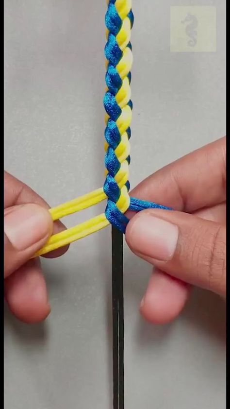 Trending DIY #diy #handmade #jewelry #bracelet #earrings #macrame #beadedjewelry #necklace #knot #tutorial #knitting #rope #accessories (36) | Buildboxentertainment | Loga R. Torkian · Shams (feat. Naser Musa) Braided Rope Bracelet Diy, Braided Necklace Diy, How To Braid Rope, Rope Bracelets Tutorial, Rope Bracelets Diy, Rope Accessories, Braid Necklace, Knots Jewelry, Trending Diy