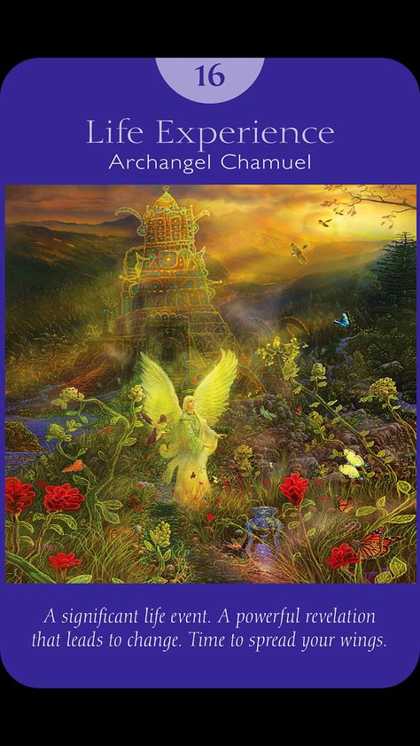 Life Experience, aka, the Tower from Angel Tarot cards by Doreen Virtue and… Archangel Chamuel, Radleigh Valentine, Free Tarot Cards, Angel Tarot Cards, Angel Signs, Angel Oracle Cards, Angel Tarot, Angel Prayers, Doreen Virtue