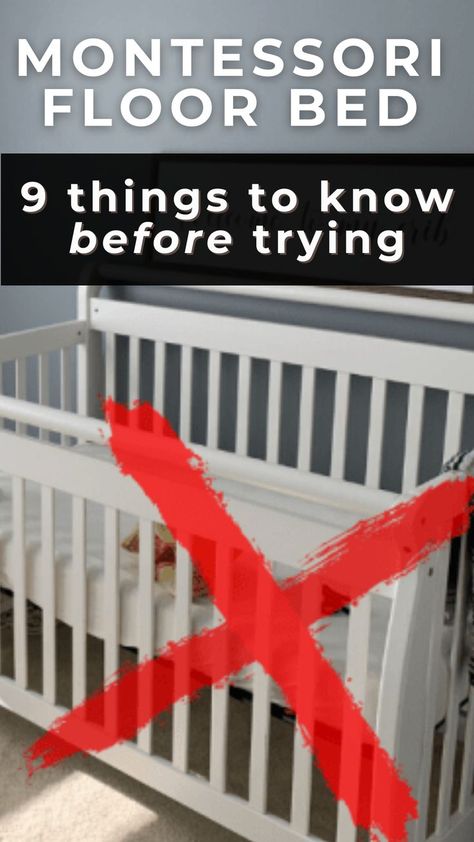 We don't use a crib for our baby...here's why! + 9 things to know before trying a montessori floor bed for your baby Baby Floor Bed, Montessori Toddler Bedroom, Montessori Toddler Rooms, Playroom Montessori, Kids Floor Bed, Kindergarten Montessori, Montessori Infant Room, Montessori Infant, Bedroom Ideas Kids