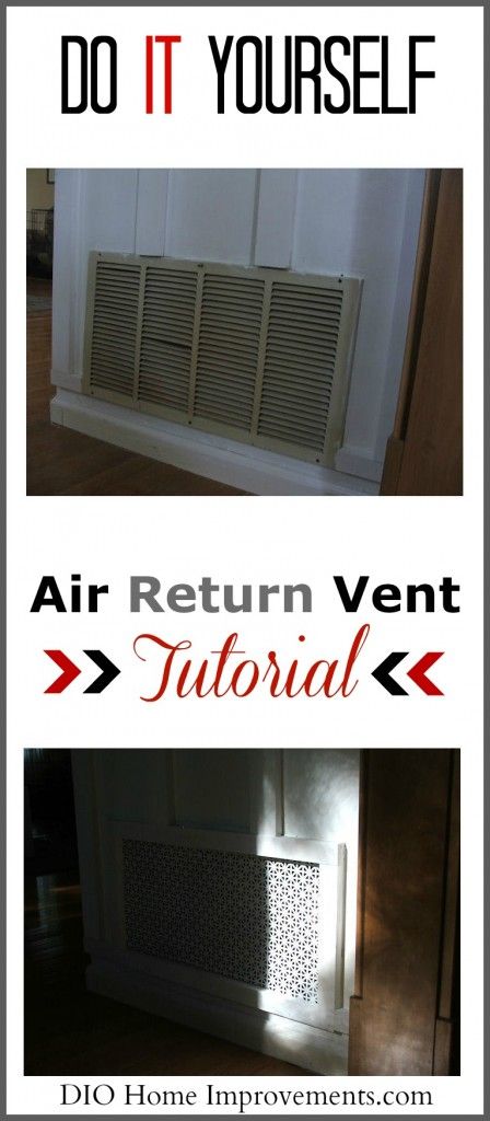 Vent Covers Diy, Return Air Grill, Air Return Vent Cover, Cold Air Return, Return Air Vent, Trash To Couture, Easy Home Improvement Projects, House Upgrades, Air Return