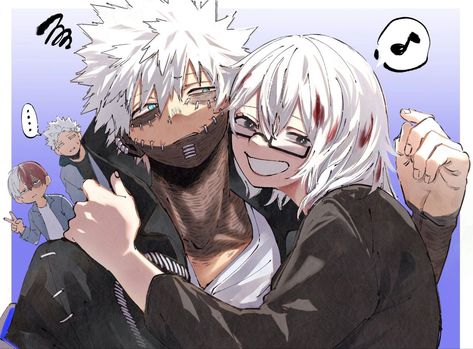 Fuyumi And Touya, Todoroki Family Fanart, Siblings Art, Sibling Art, Boku No Academia, Koi Art, Tomura Shigaraki, Buko No Hero Academia, Boku No Hero Academia Funny