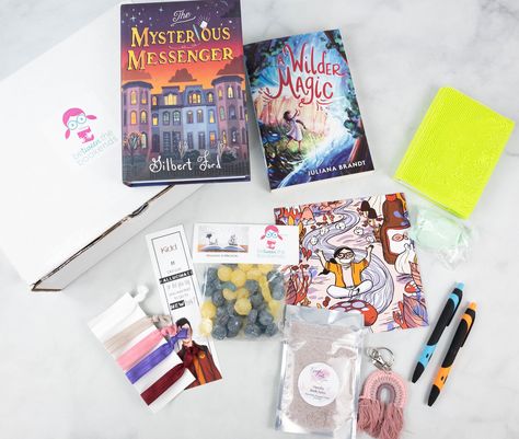 BeTWEEN the Bookends sends middle grade books and fun lifestyle items monthly. See our November 2021 Reading is Magical themed box review + coupon! beTWEEN the Bookends November 2021 Subscription Box Review → https://hellosubscription.com/2021/11/between-the-bookends-november-2021-subscription-box-review/ #BeTWEENTheBookends #subscriptionbox Reading Is Magical, Middle Grade Fantasy, Book Subscription Box, Fun Lifestyle, Book Subscription, Middle Grade Books, Grade Book, Mini Journal, Middle Grades