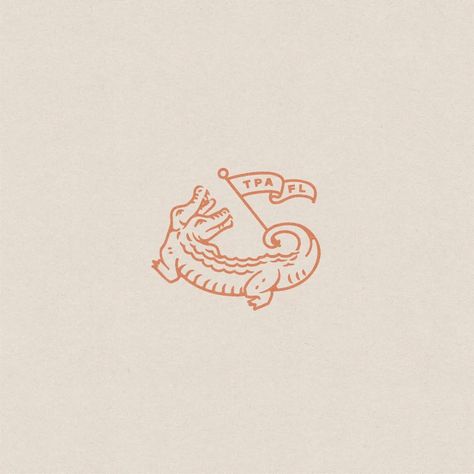 Hi, hello–just a gator design for your feed 🐊 (Inspired by the infamous two-headed gator, the symbol for the historic neighborhood I’ve… | Instagram Alligator Logo Design, Vintage Duck Illustration, Gator Illustration, Historic Neighborhood, Alligator Logo, Duck Illustration, Brand Illustration, Logo Character, Hi Hello