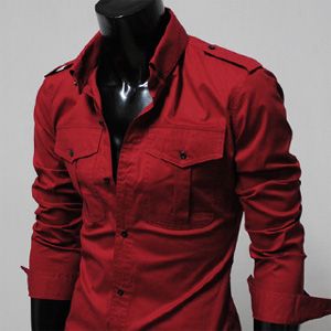 Pocket Shirts, Big Pocket, Sharp Dressed Man, Pocket Shirt, Well Dressed Men, Red Shirt, Gentleman Style, Mens Casual, Look Cool