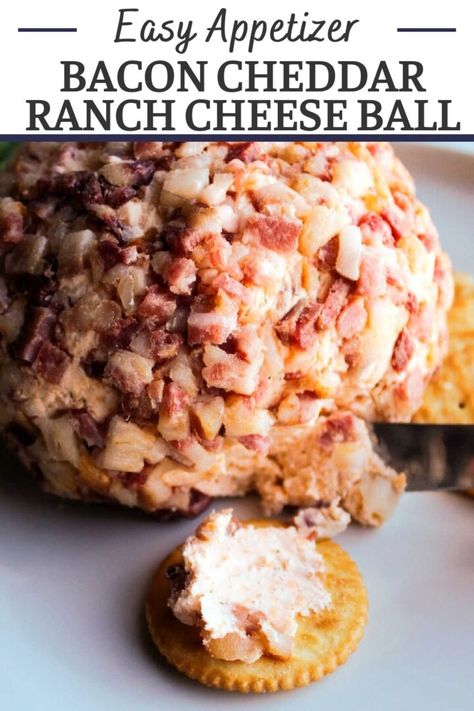 Savory Cheese Ball, Bacon Ranch Cheese Ball, Ranch Cheese Ball, Havarti Cheese, Savory Cheese, Bacon Appetizers, Recipe Generator, Easy Cheese, Cheese Ball Recipes