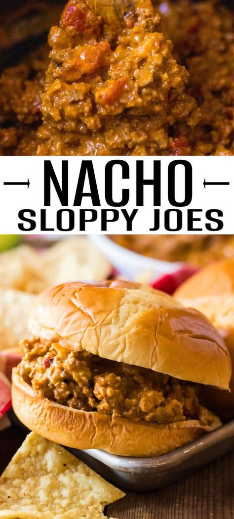 Sloppy Jane Recipe, Crockpot Nachos, Beef Taco Seasoning, Ground Beef Taco Seasoning, Ground Beef Taco, Cheesy Nachos, Homemade Nachos, Beef Taco, Gluten Free Buns