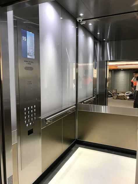 Lift Cabin Interior Design, Lift Interior, Elevator Lobby Design, Otis Elevator, Staircase Interior Design, House Lift, Elevator Interior, Cabin Interior Design, Elevator Lobby