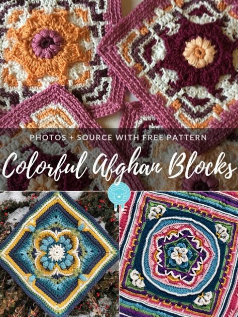 Crochet Cals, Motifs Afghans, Tattoos Architecture, Practical Crochet, Celebrities Tattoos, Design Humor, Afghan Squares, Crochet Squares Afghan, Crochet Rugs