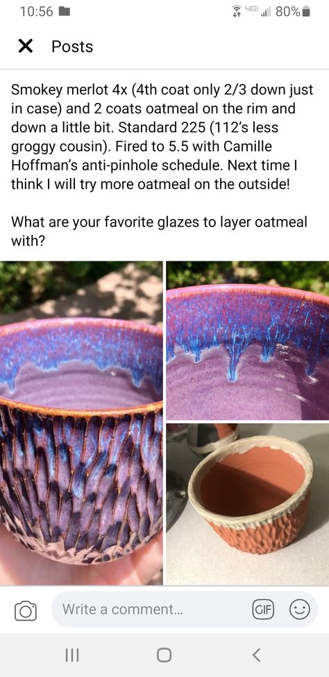 Glaze Combinations, Amaco Glazes, Ceramic Glaze Recipes, Advanced Ceramics, Pottery Workshop, Glaze Ceramics, Glaze Recipe, Pottery Glazes, Pottery Classes