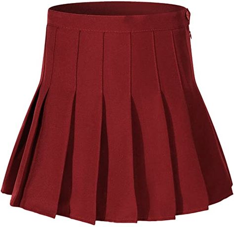 Amazon.com: Beautifulfashionlife Women Short Mini Pleated Versatile Tennis Sports Skirts (Wine red): Clothing Big Skirts, Pleated Tennis Skirt, Tennis Skirts, School Dresses, Golf Skirts, Sports Skirts, Suit Fabric, Tennis Clothes, Mini Shorts