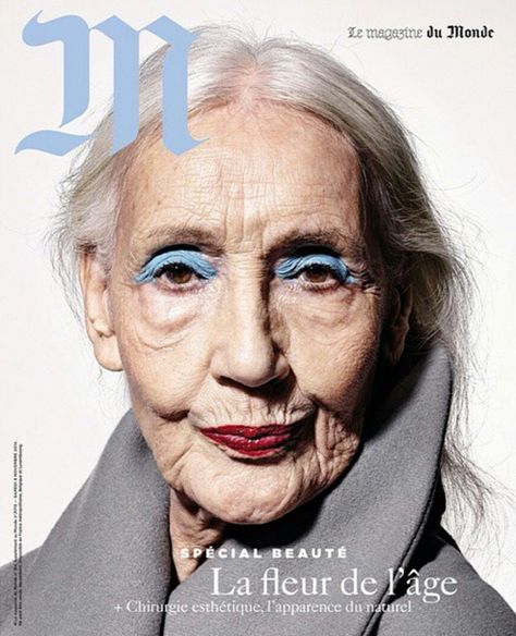 Charlotte Collet Richard Burbridge, Bold Eyeshadow, Make Up Inspiration, Advanced Style, Ageless Beauty, Old Woman, Aging Gracefully, Beautiful Skin, Magazine Cover