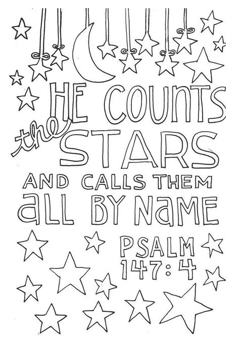 Abraham Bible, Scripture Doodle, Bible Verse Coloring Page, Psalm 147, Scripture Coloring, Bible Verse Coloring, Bible Coloring Pages, Bible Activities, Bible Coloring