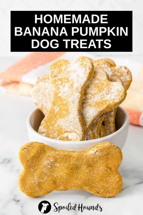 Dog Treats Homemade No Egg, Homemade High Protein Dog Treats, Soft Pumpkin Dog Treats Easy, Pumpkin Banana Dog Treats Recipe, Blueberry Pumpkin Dog Treats, Banana Pumpkin Dog Treats, Easy Homemade Dog Treats Simple, Dog Biscuits Homemade Easy, Dog Treats With Banana