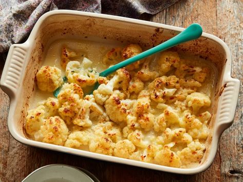 Cauliflower "Mac" and Cheese Recipe | Ree Drummond | Food Network Best Cauliflower Recipe, Mary Berg, Broccoli And Cauliflower, Recipes Vegetables, Cauliflower Mac And Cheese, Cauliflower Casserole, Cauliflower Cheese, Healthy Heart, Ree Drummond