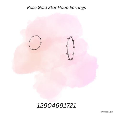 Earings Codes Berry Ave, Berry Avenue Codes Earrings, Roblox Earring Code, Berry Avenue Codes Accessories, Bloxburg Accessories, Accessory Codes, Roblox Accessories, Yk2 Outfits, Roblox Sets