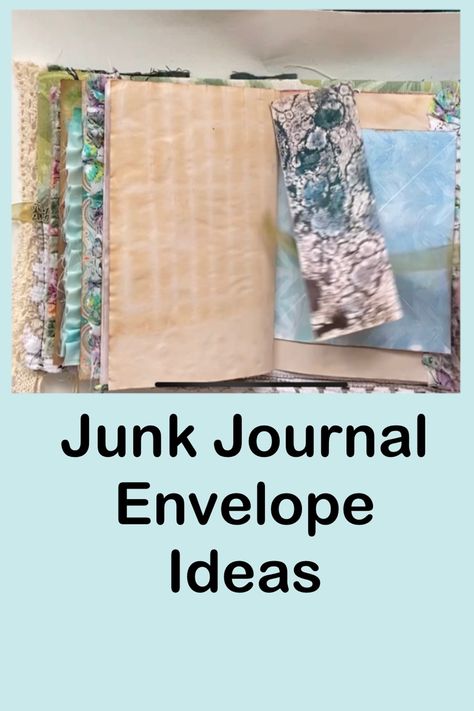 Junk journal Envelope decorating  after putting your signatures in, what to do with the little flap side Junk Journal Ideas Inspiration Envelopes, Junk Journal Envelopes, Junk Journal Ideas, Window Envelopes, How To Make An Envelope, Decorated Envelopes, Mailing Envelopes, How To Decorate, Junk Journals