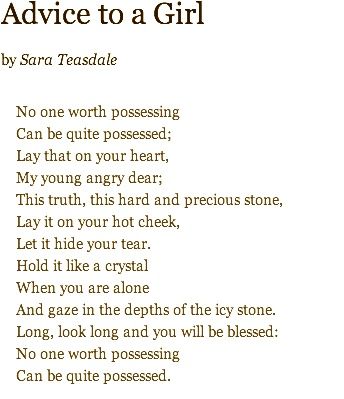 Sara Teasdale Sara Teasdale, Found Poetry, National Poetry Month, Poetry Month, Poetry Words, Meaning Of Life, Hopeless Romantic, Romantic Quotes, Pretty Words