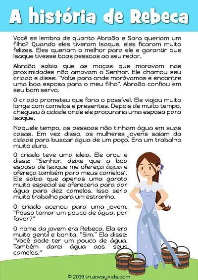 História da lição da bíblia sobre Rebeca - Trueway Kids Jesus Kids, Trueway Kids, Sunday School Crafts For Kids, Sunday School Crafts, School Crafts, Sunday School, Abba, Bible Study, Crafts For Kids