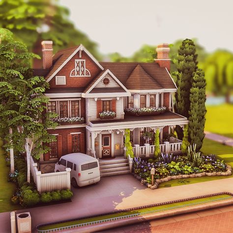 Willow Creek Builds, Sims 4 Willow Creek Builds, Sims 4 Basegame Home, Sims 4 Willow Creek Makeover, Sims 4 Willow Creek House, Sims 4 Willow Creek, Sims4 Lookbook, Sims 4 Houses Layout, Gamer Design