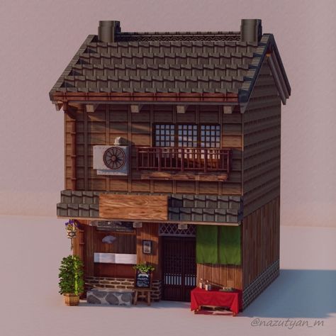 nazuna: on Instagram: “Japanese Dumpling Shop. Textures and Mods "MiniaTuria" #minecraft #minecraftbuild #minecraftmod #minecraftart #minecraftcreative…” Small Japanese Style Minecraft House, Minecraft Japanese Room Ideas, Minecraft Japanese Apartment, Japanese Room Minecraft, Japanese Modern House Minecraft, Minecraft Japanese Mansion, Japanese Shop Minecraft, Minecraft Japanese Street, Minecraft Filler Builds