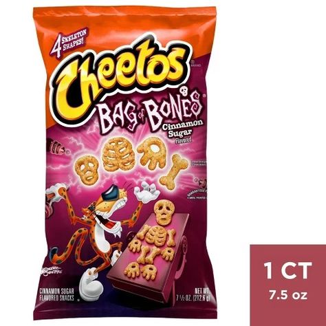 Fall : Chips, Snacks & Cookies : Page 2 : Target Cinnamon Sugar Snacks, Cheetos Cheese, Cheetos Puffs, Bag Of Bones, Chester Cheetah, Queso Cheddar, Cheese Puffs, Cheese Flavor, Halloween Bags