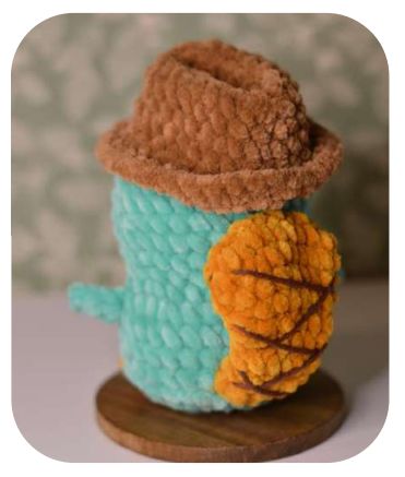 Platypus Perry, Angry Duck, Duck Pattern, Perry The Platypus, Amigurumi Elephant, Free Amigurumi Patterns, Honey Bunny, Bobble Stitch, Platypus