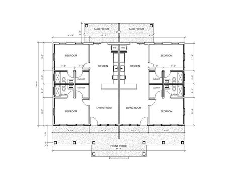 4 Bedroom House Plans Open Floor, Grilling Porch, Concept Plan, Duplex House Plan, Floor Plan With Dimensions, House Plan Design, Duplex Floor Plans, Modern House Floor Plans, Custom Floor Plans