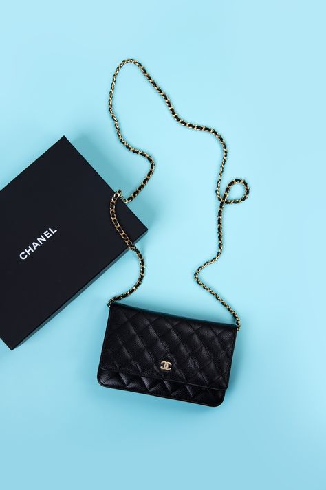 Chanel Classic Black Caviar Wallet on Chain Wallet On Chain, Black Caviar, Chanel Bags, Personal Shopper, Chanel Bag, Chanel Classic, Classic Black, Chanel, Moon