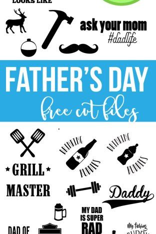 Father’s Day Free Cut Files – SVG and DXF for Silhouette and Cricut Fathers Day Ideas, Fathers Day Svg, Free Cut Files, Party Recipes, Dad Day, Cricut Explore Air, Fathers Day Crafts, Cricut Free, Diy Cricut