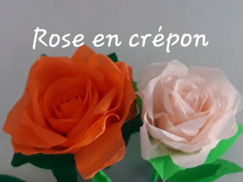 Faire une rose en papier crépon : pétale par pétale Arrangement Floral, Des Roses, Paper Flowers, Paper Art, Floral Arrangements, Origami, Roses, Scrapbooking, Baby Shower